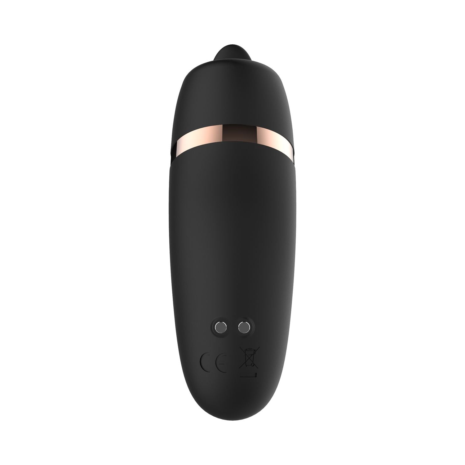Rosy Gold - Licking Stimulator mit Luxus-Ladeetui - Schwarz