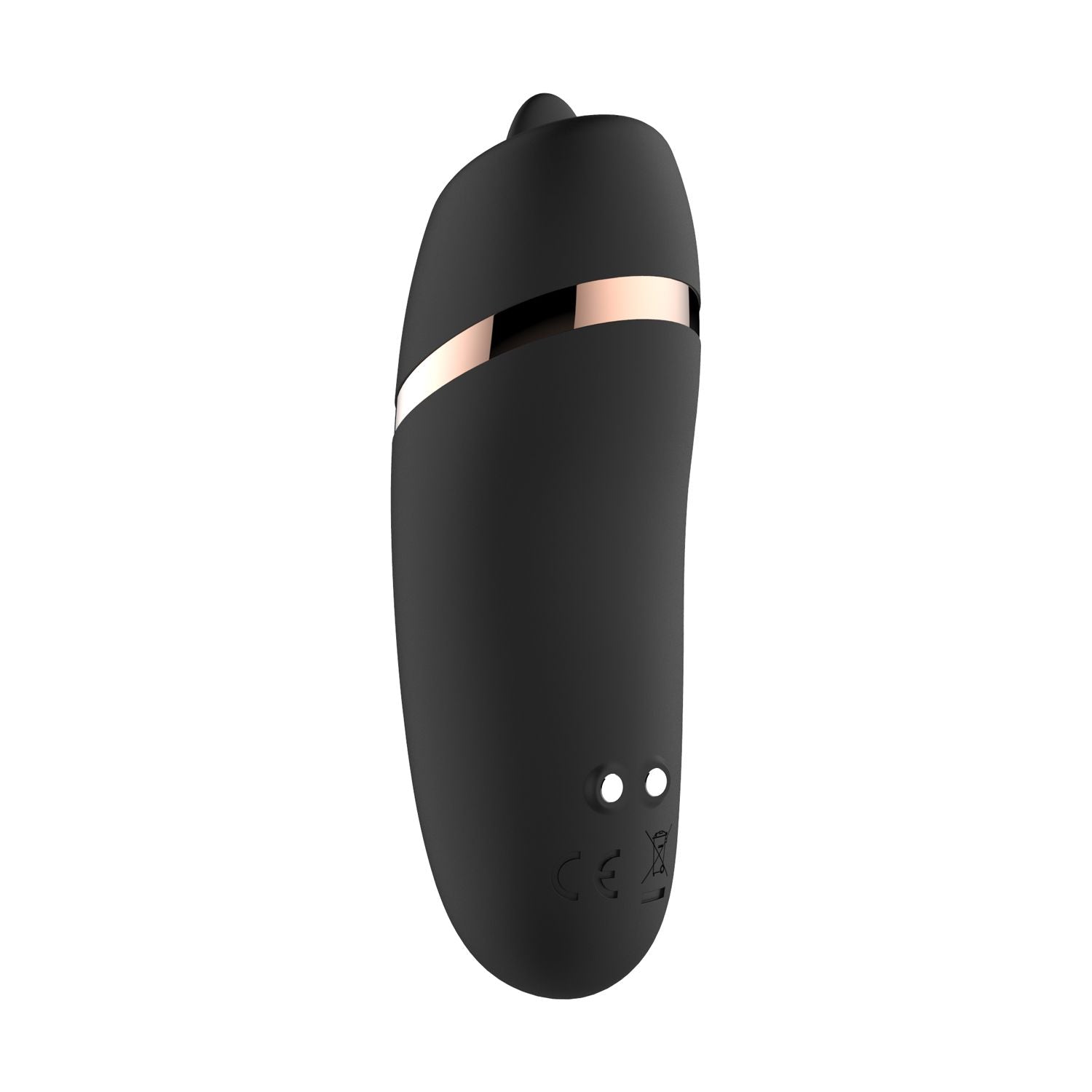 Rosy Gold - Licking Stimulator mit Luxus-Ladeetui - Schwarz