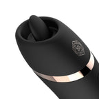 Rosy Gold - Licking Stimulator mit Luxus-Ladeetui - Schwarz