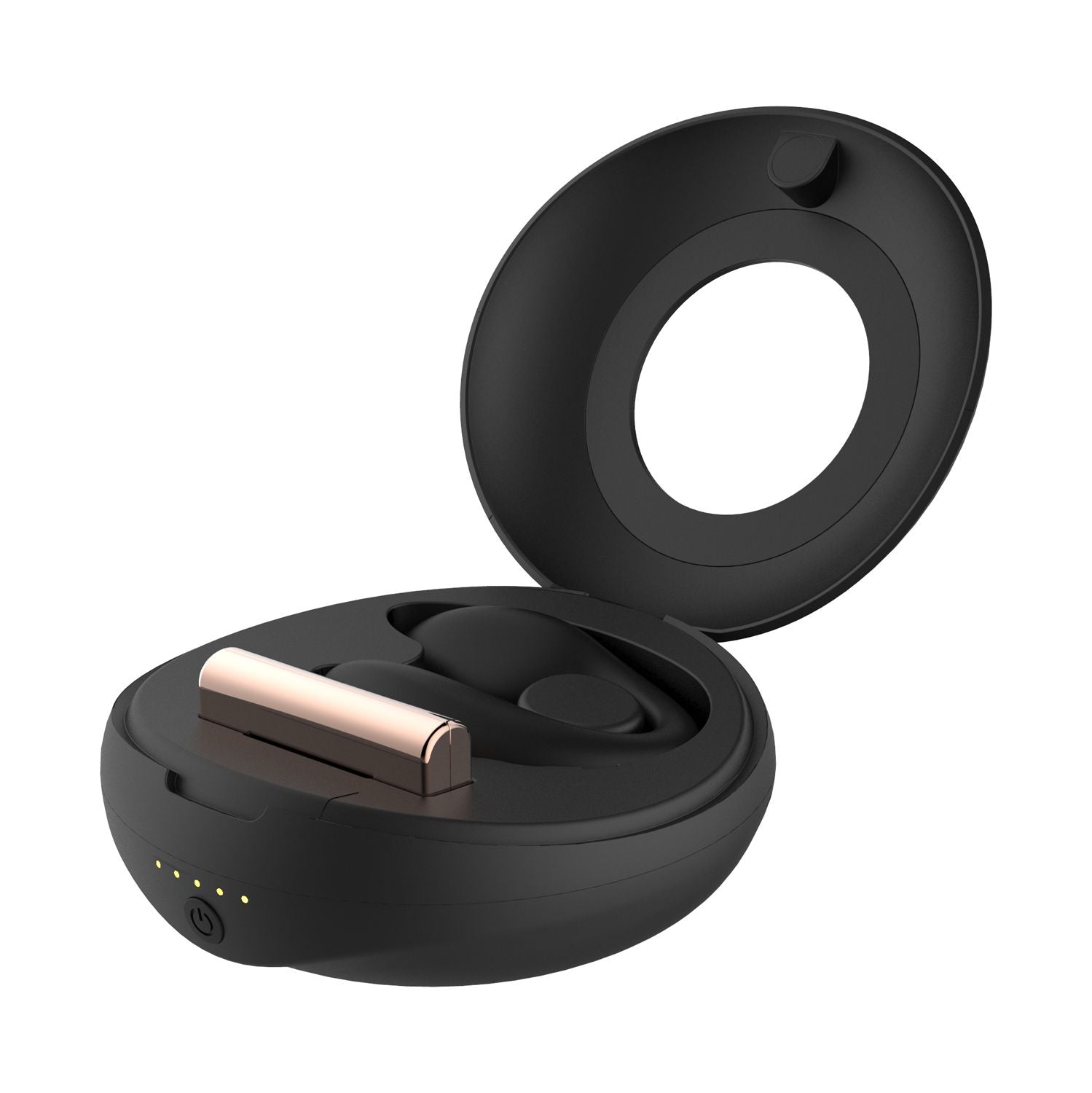 Rosy Gold - C-Shape Vibrator mit Ladecase - Schwarz