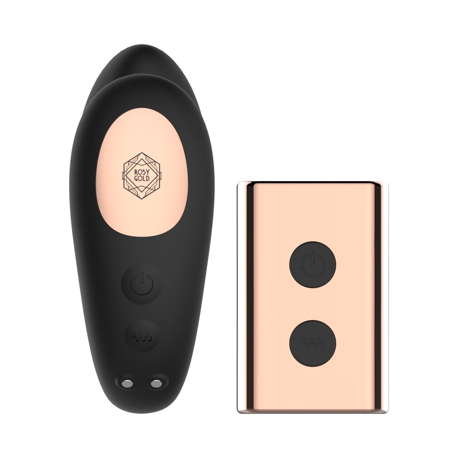 Rosy Gold - C-Shape Vibrator mit Ladecase - Schwarz