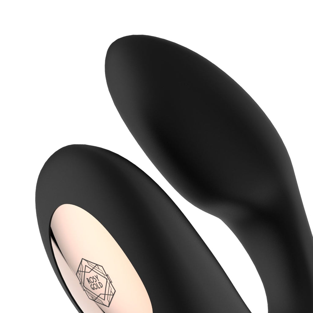 Rosy Gold - C-Shape Vibrator mit Ladecase - Schwarz