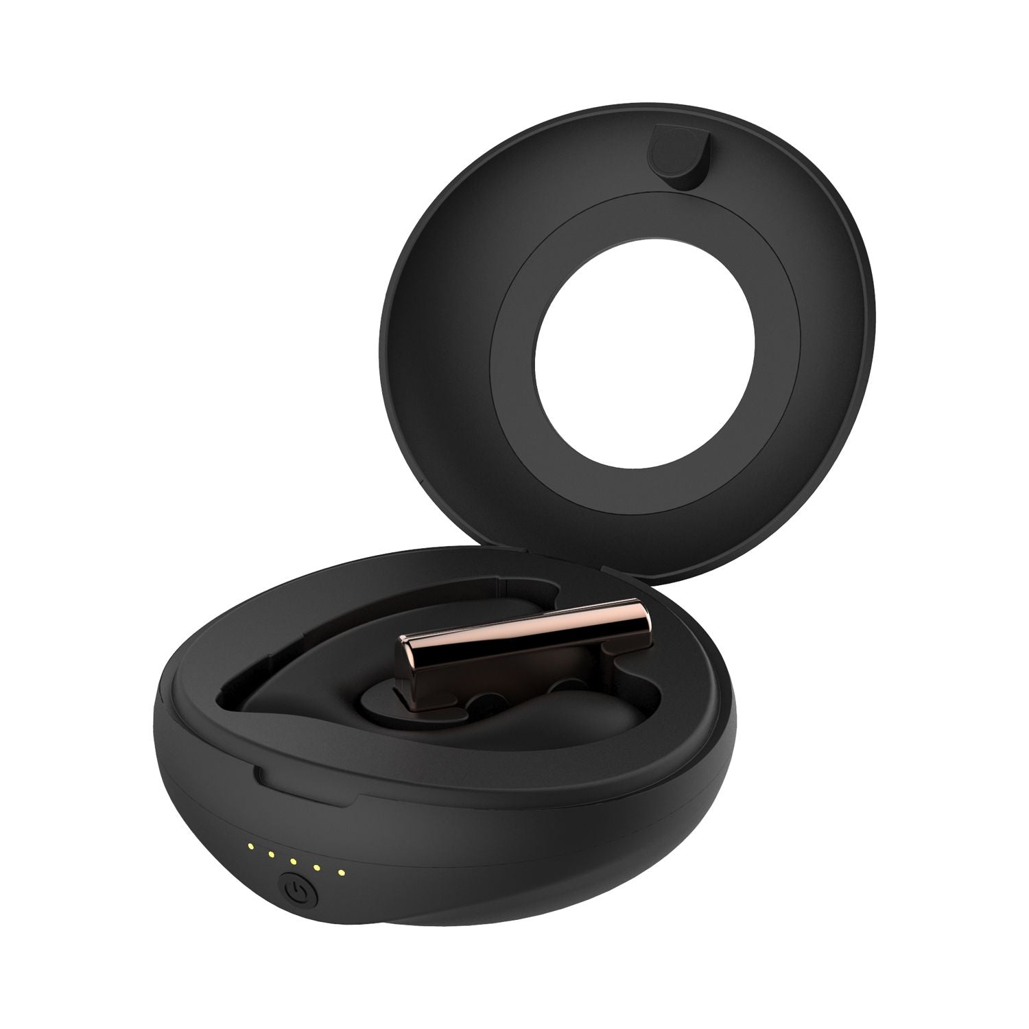 Rosy Gold - Wearable Vibrator mit Luxus-Ladecase - Schwarz