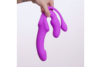 Teazers - Strapless Strap-On mit Analplug - Vibrierend - Rosa
