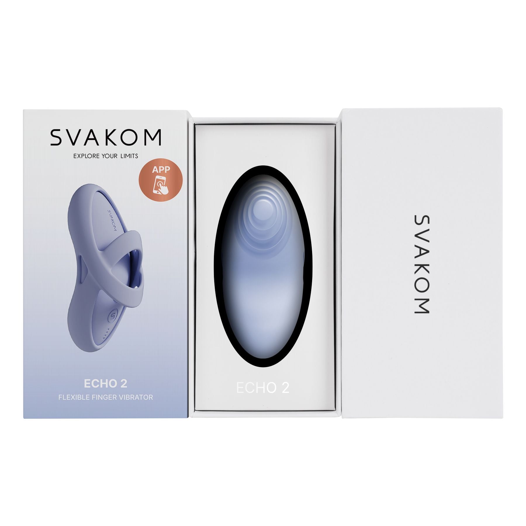 SVAKOM - Echo 2 Fingervibrator - Sky Blue