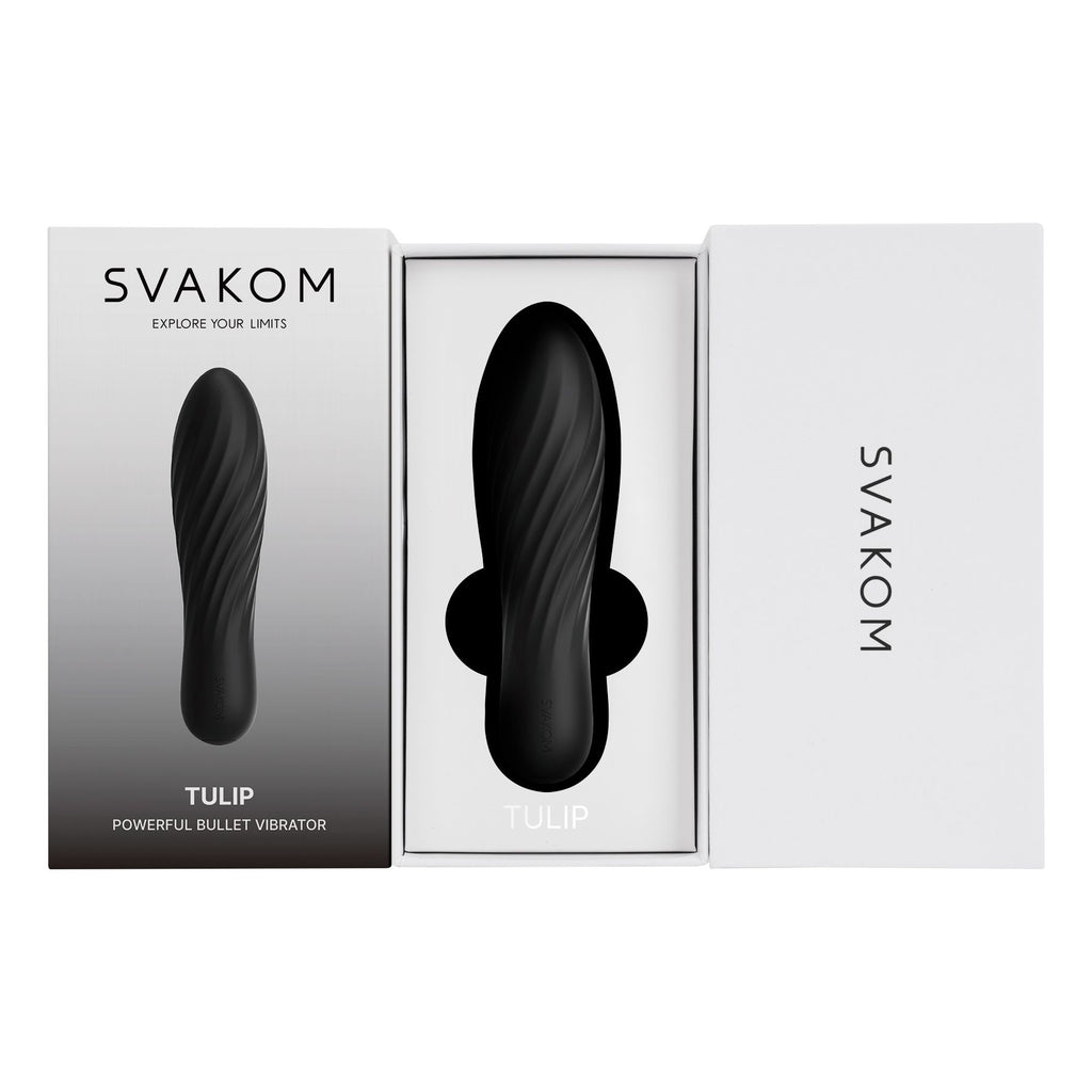 SVAKOM - Tulip Vibrator - Kompakt und Kraftvoll mit 10 Stufen - Schwarz