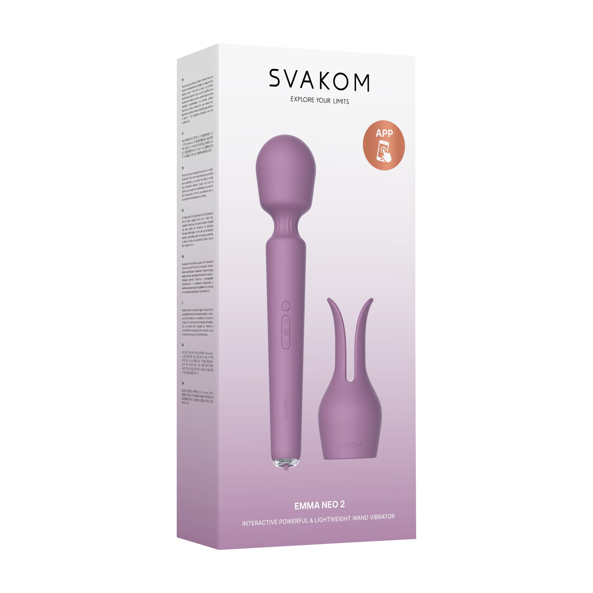 SVAKOM - Emma Neo 2 Wand-Vibrator mit Wärmefunktion und App-Steuerung