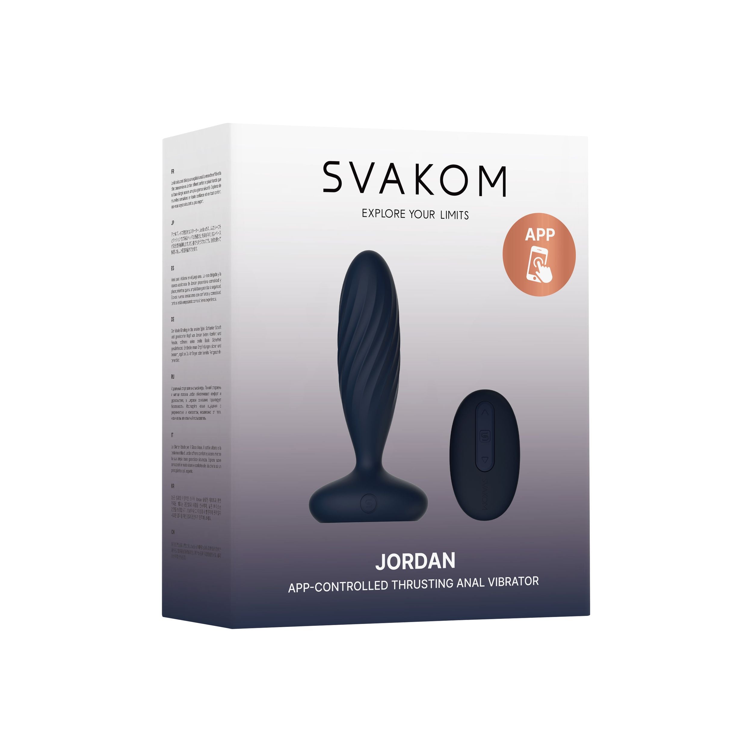 SVAKOM - Jordan Stoßender Butt Plug - Blau