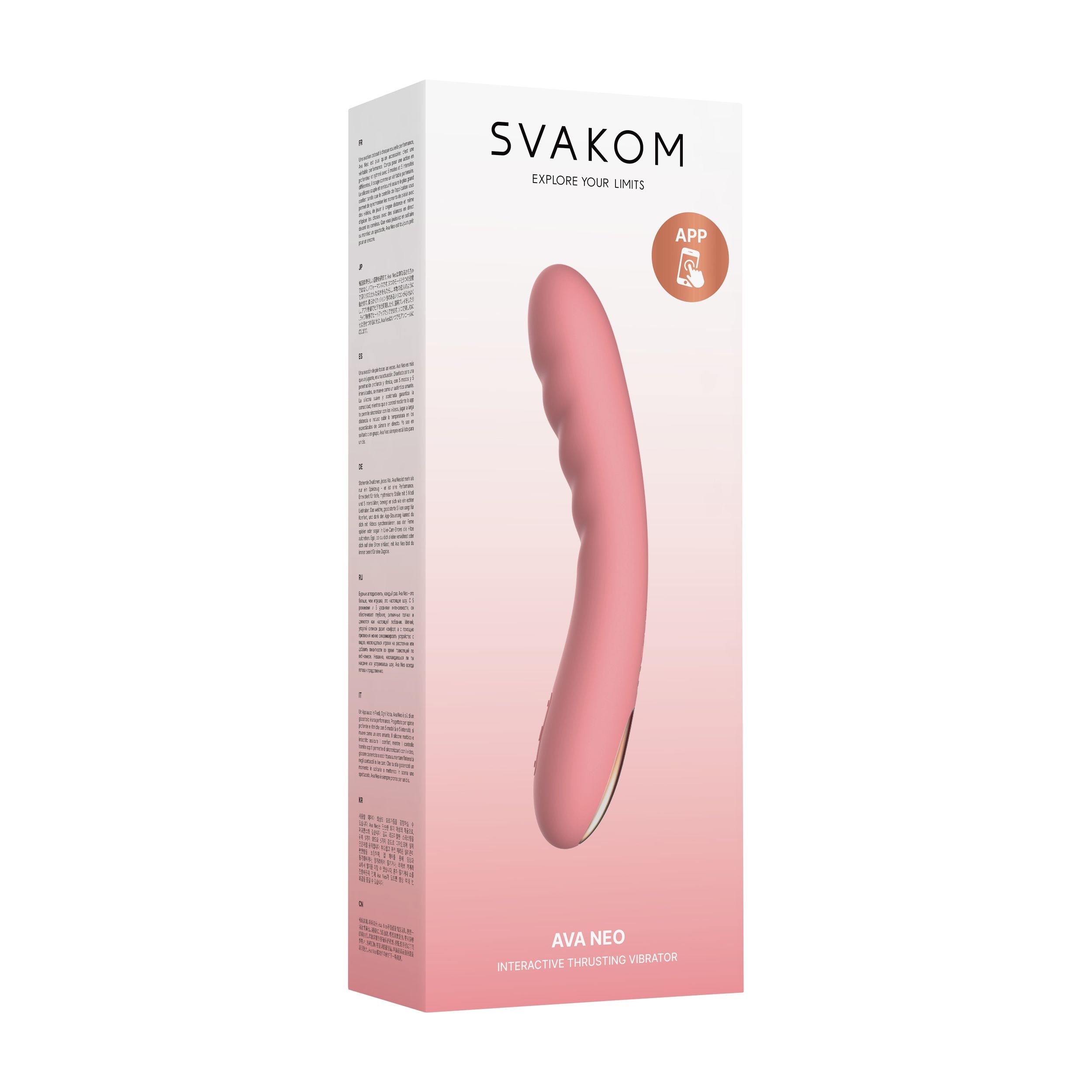 SVAKOM - Ava Neo Interaktiver Vibrator mit Stoßfunktion - Blau
