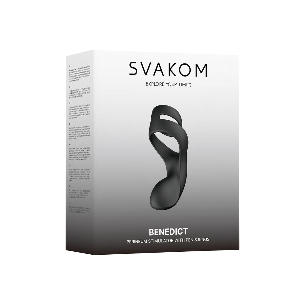 SVAKOM - Benedict Doppelt Ring Perineum Stimulator - Schwarz