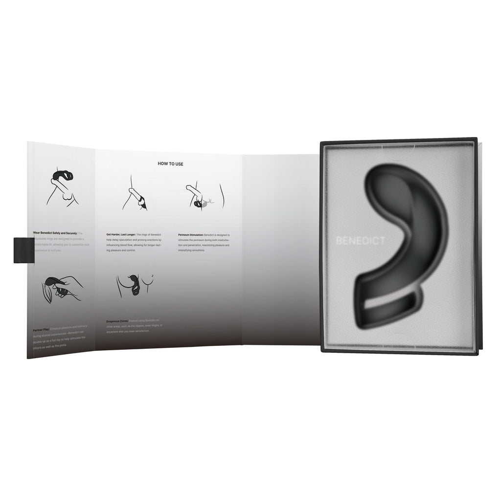 SVAKOM - Benedict Doppelt Ring Perineum Stimulator - Schwarz