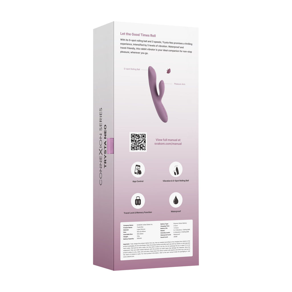 SVAKOM - Trysta Neo Rabbit Vibrator G-Spot - Rosa