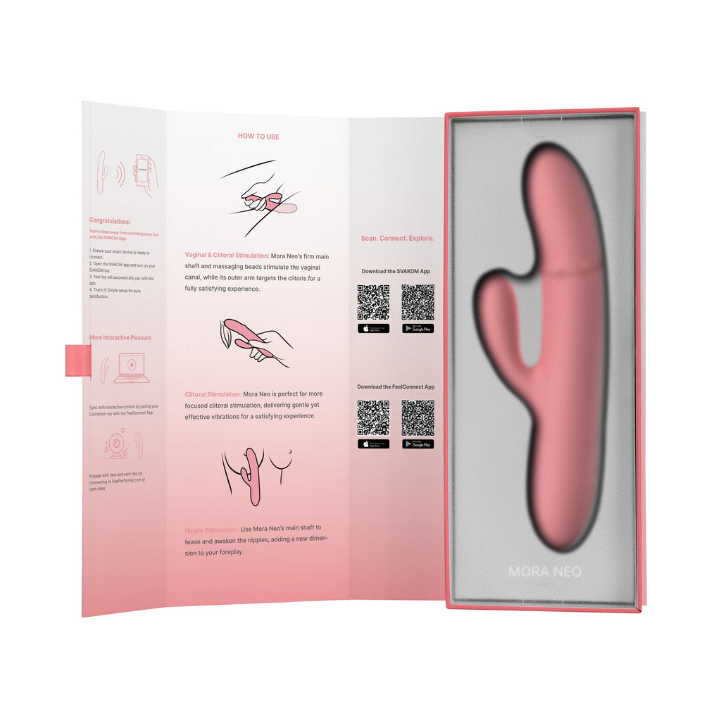 SVAKOM - Mora Neo Interaktiver Stoßvibrator mit App-Steuerung - Peach