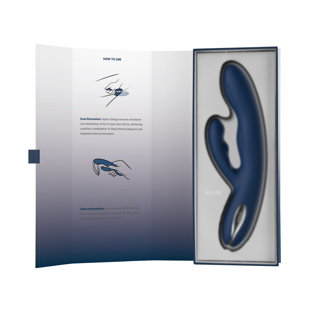 Svakom - Aylin Doppelvibrator mit G-Punkt- und Klitoris-Stimulation - Dunkelblau
