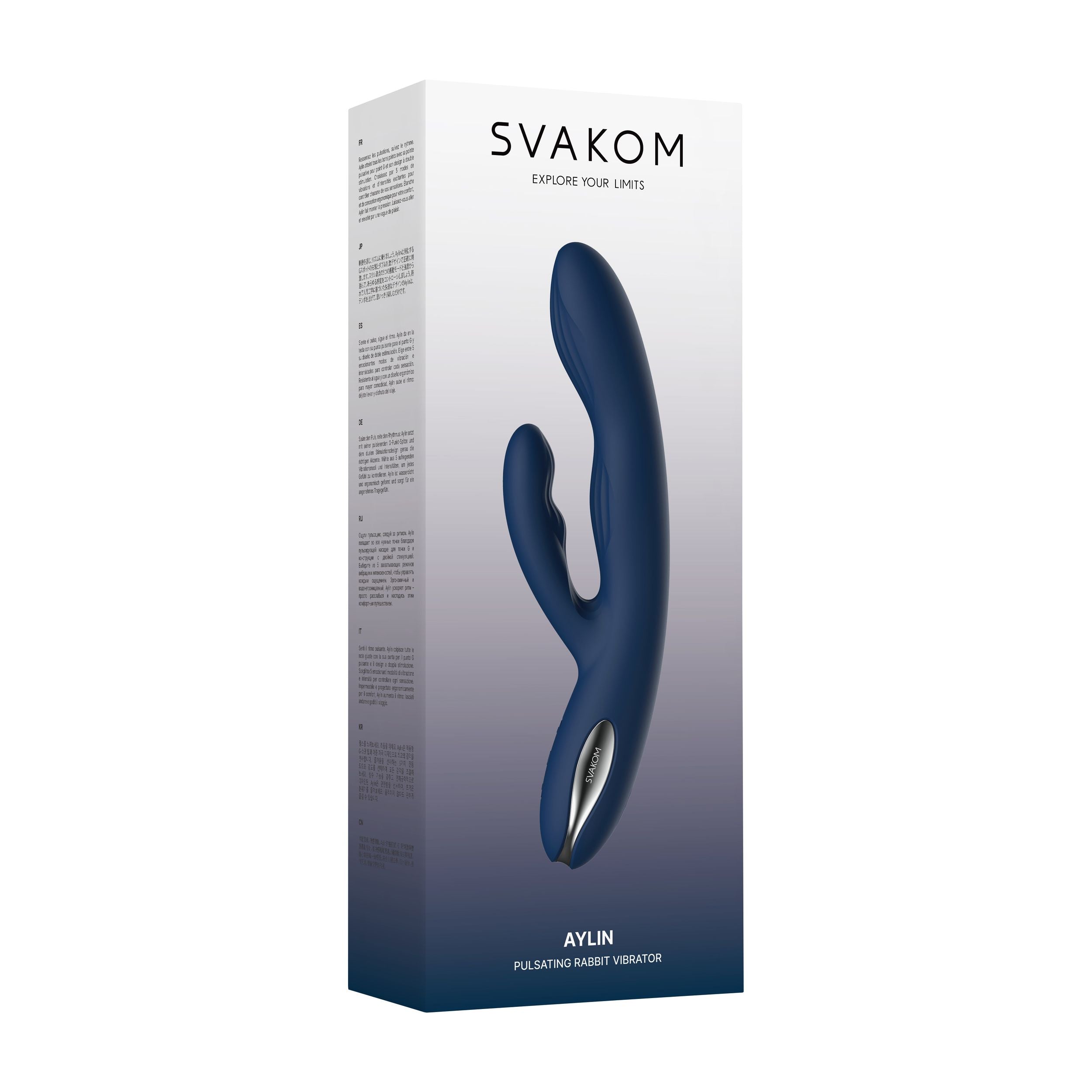 Svakom - Aylin Doppelvibrator mit G-Punkt- und Klitoris-Stimulation - Dunkelblau