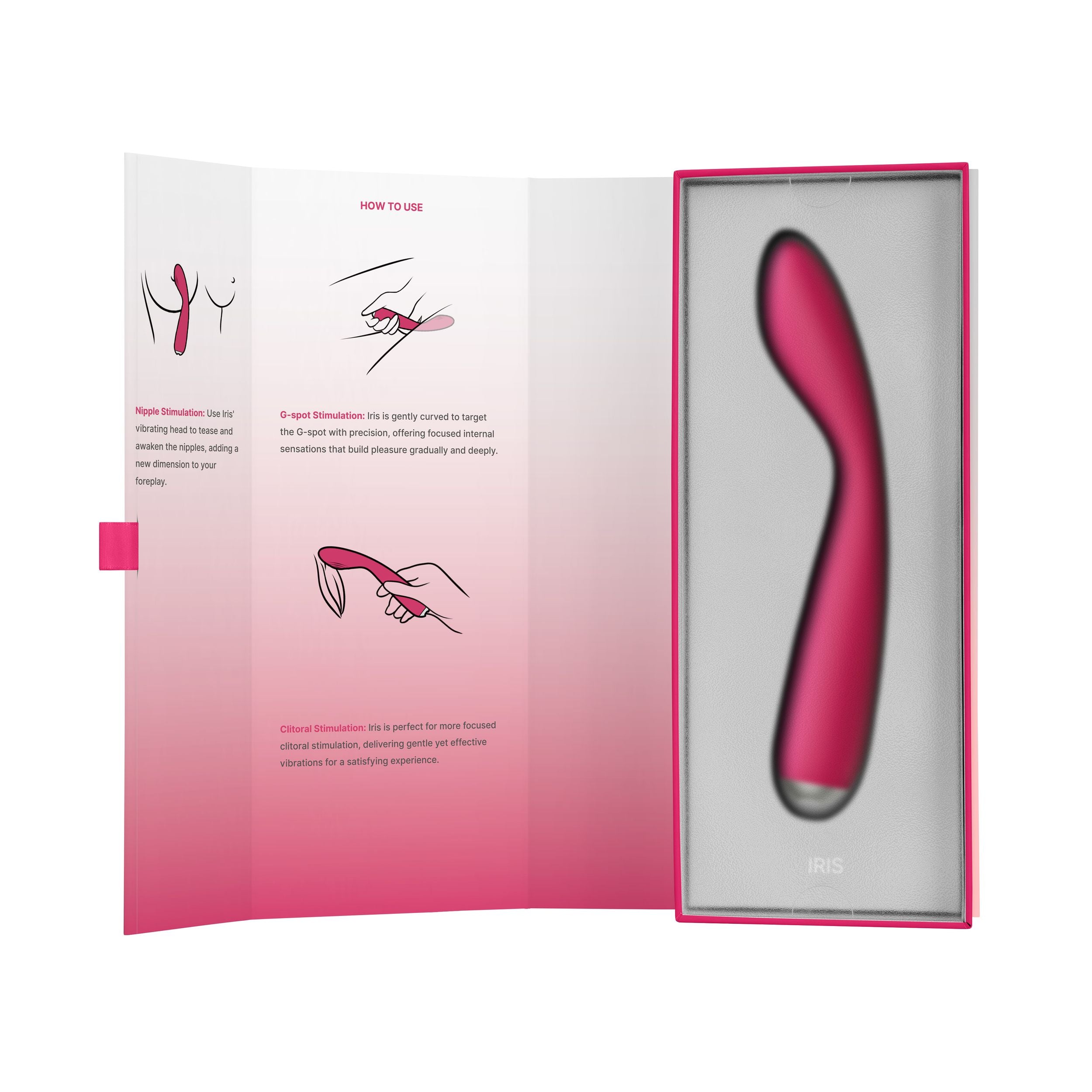 SVAKOM - Iris G-Punkt und Klitoris-Vibrator - Plum Red