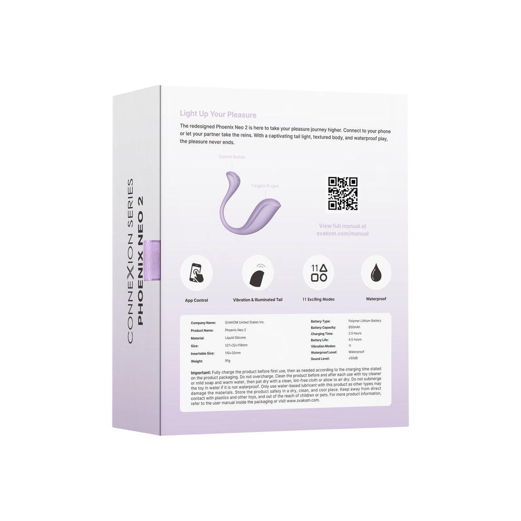 SVAKOM - Phoenix Neo 2 Interaktiver Bullet-Vibrator - Per App steuerbar