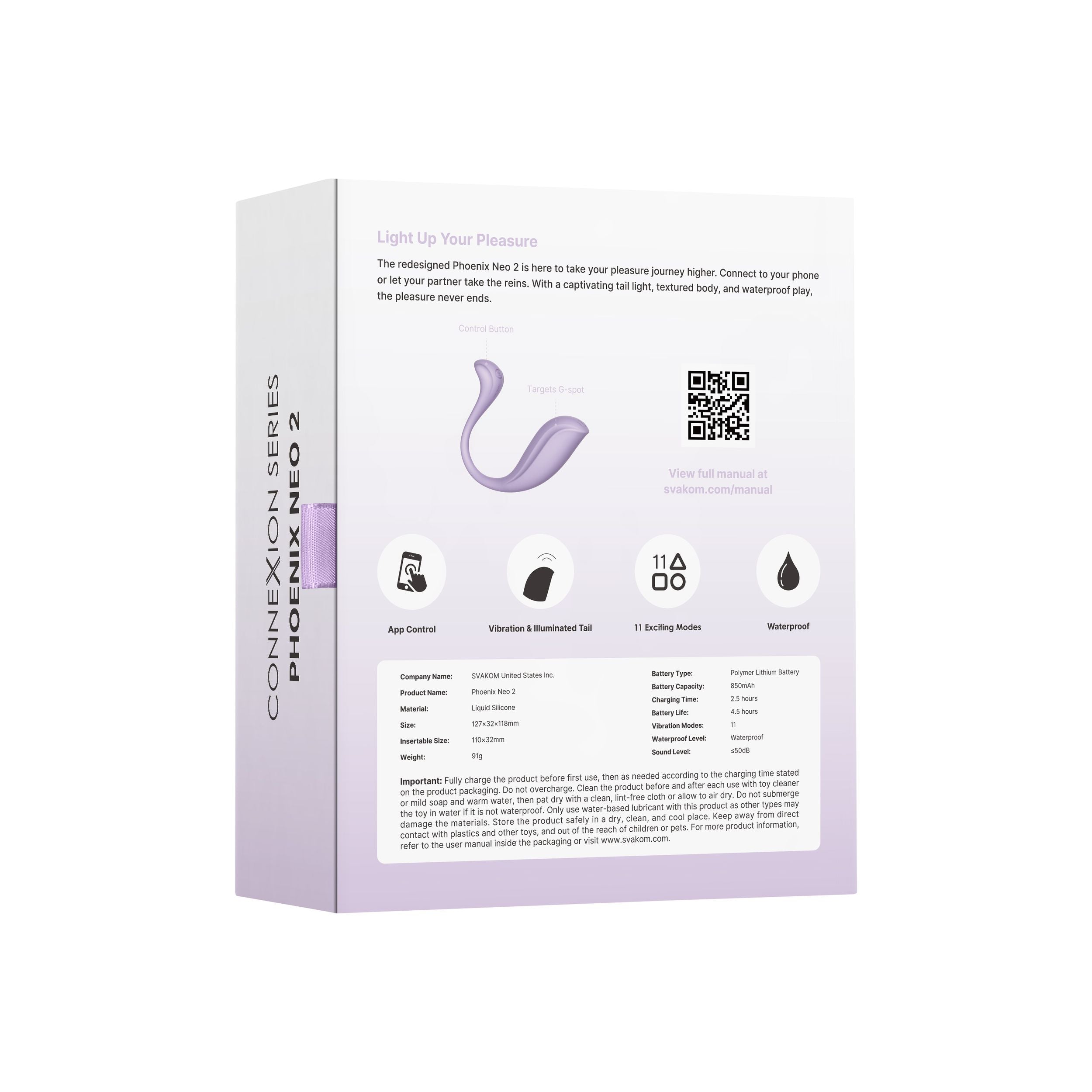 SVAKOM - Phoenix Neo 2 Interaktiver Bullet-Vibrator - Per App steuerbar
