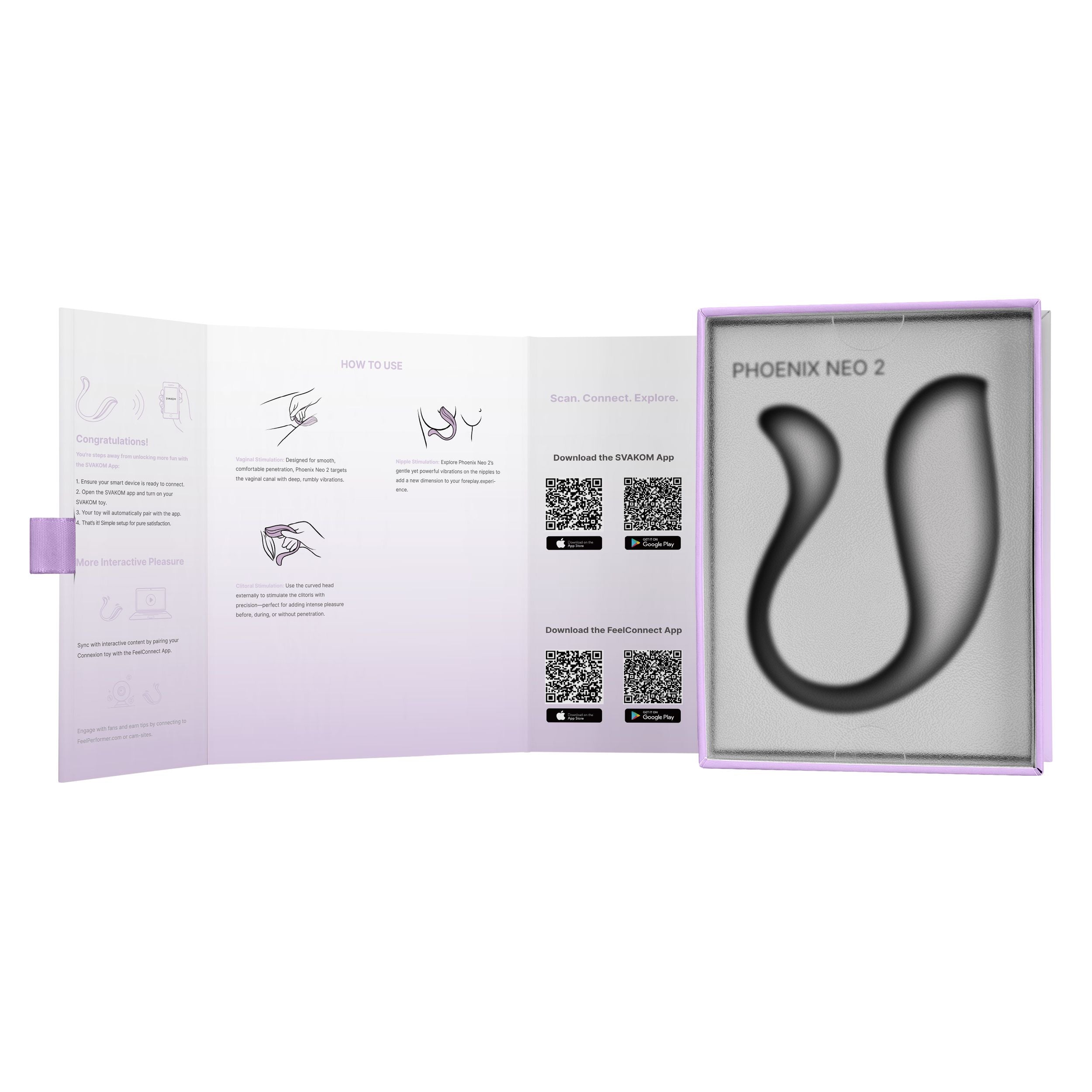 SVAKOM - Phoenix Neo 2 Interaktiver Bullet-Vibrator - Per App steuerbar
