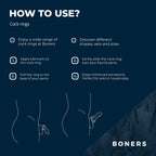 Boners Hexagon Penisring mit Stahlkugeln