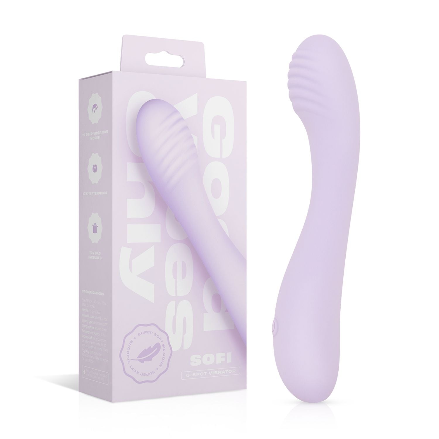 Good Vibes Only - G-Punkt-Vibrator Sofi - Geschwungenes Silikon-Design - Lila