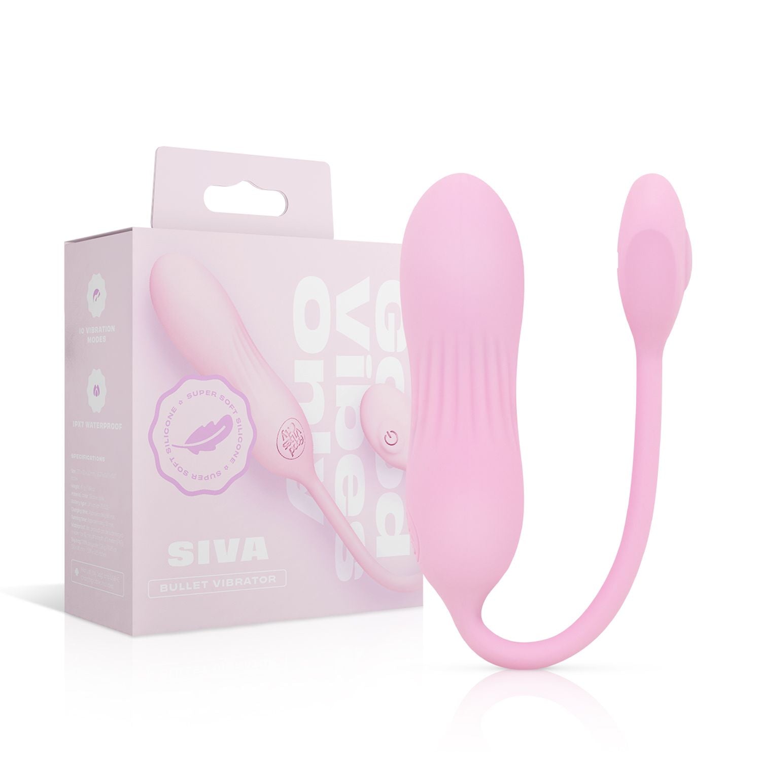 Good Vibes Only - Siva Vibro-Ei - Weiches Silikon Rosa