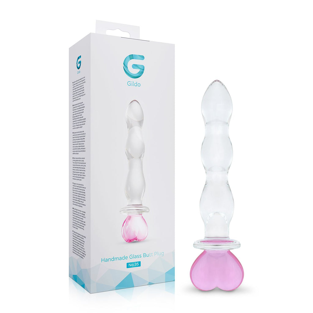 Gildo - No. 35 Glas Dildo Herzform - 18.8 cm
