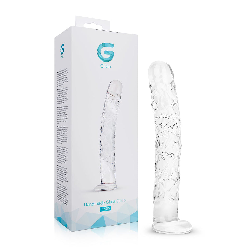 Gildo - No. 36 Strukturierter Glas Dildo - 19 cm