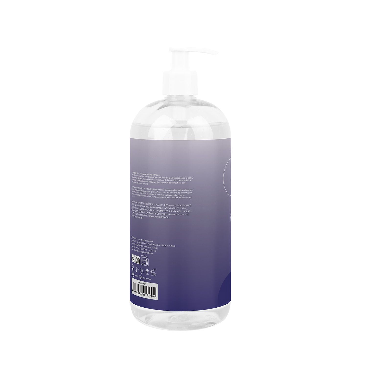 EasyGlide Anal Relaxing Gleitgel - 1000 ml, beruhigende Wasserbasis-Formel
