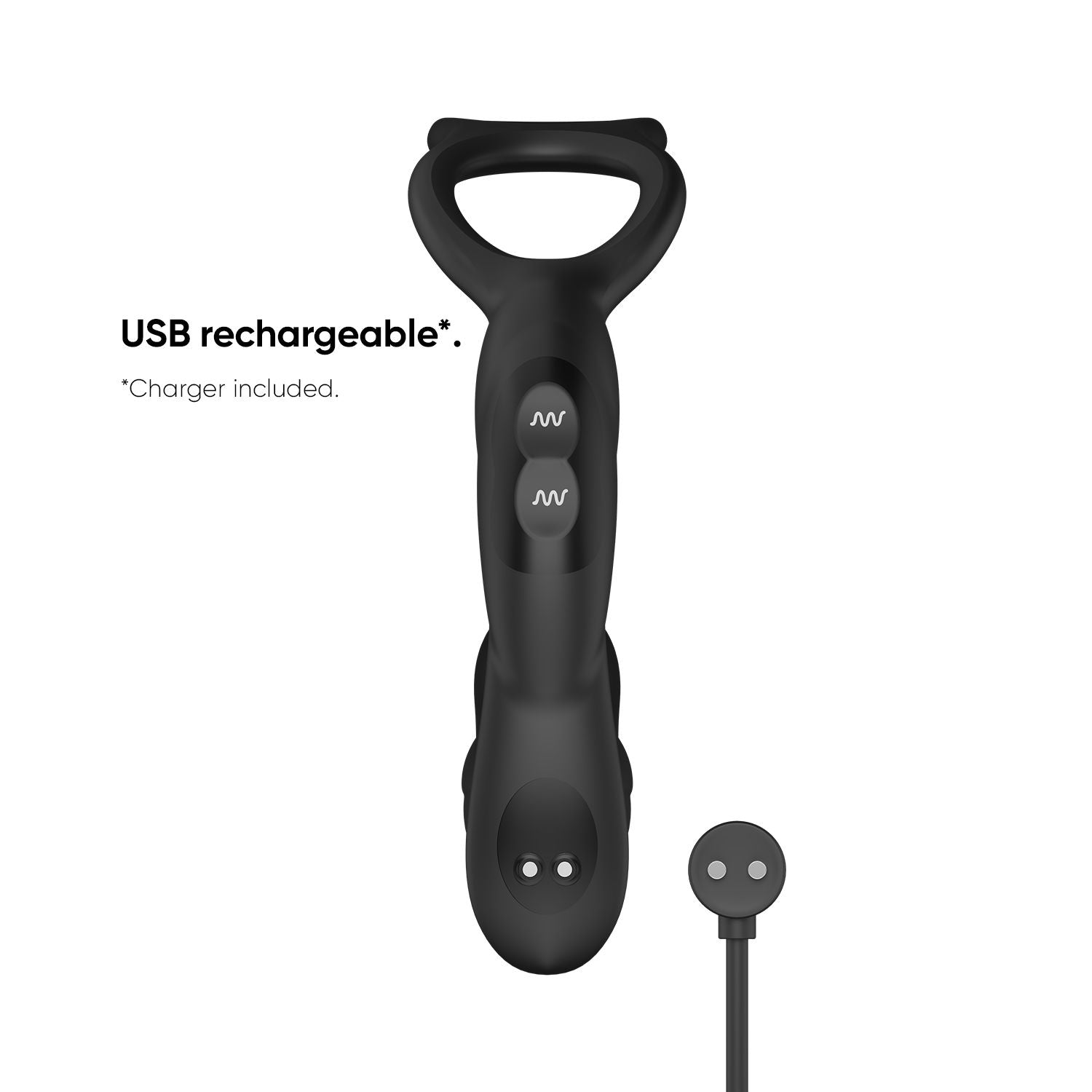 Simul8 Prostatavibrator mit Penis- und Hodenring