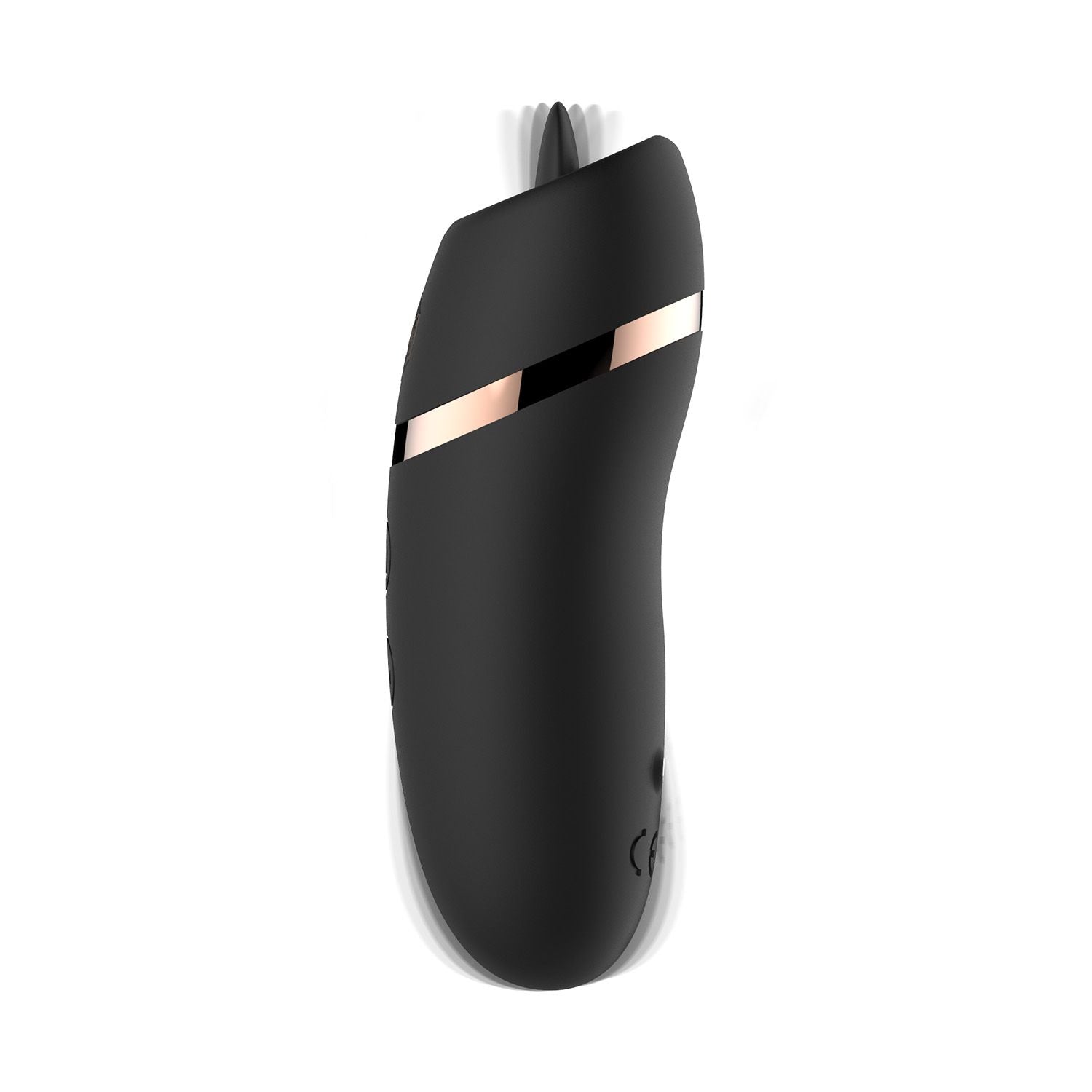 Rosy Gold - Licking Stimulator mit Luxus-Ladeetui - Schwarz