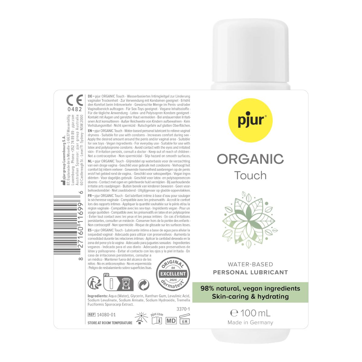 pjur ORGANIC Touch Gleitgel auf Wasserbasis - 100 ml