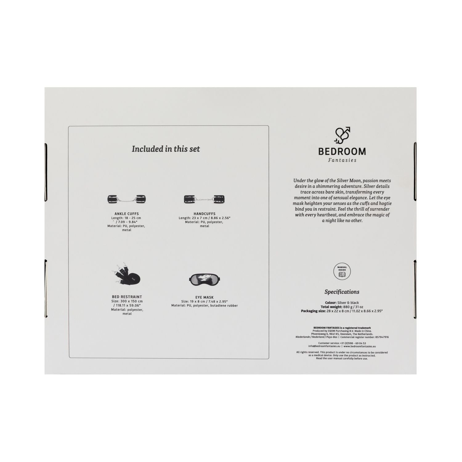 Bedroom Fantasies - Silver Moon Fantasy Play Kit - Bed restraint