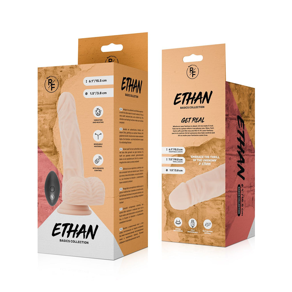 Real Fantasy - Ethan Beheizbarer Vibrationsdildo - 19 cm