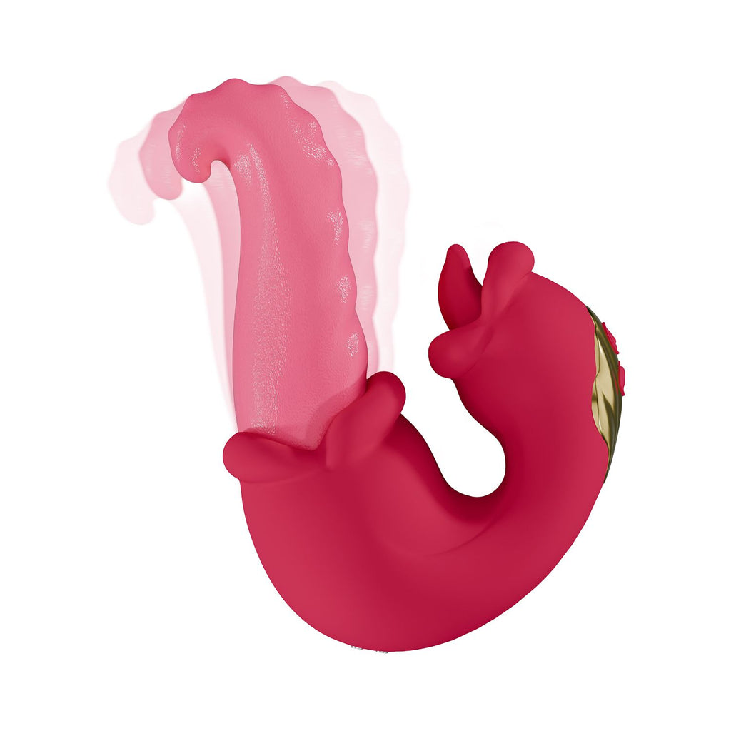 Teazers - Double Tongue Vibrator - Doppelte Stimulation - Pink