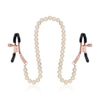 Rosy Gold - Pearls Nippelklemmen - Verstellbares Design
