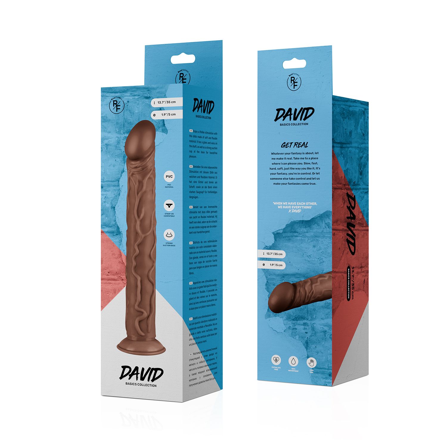 Real Fantasy - David Realistischer Dildo - 35 cm