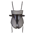 Cottelli Collection - Bondage-Body im Wetlook-Powernet-Mix