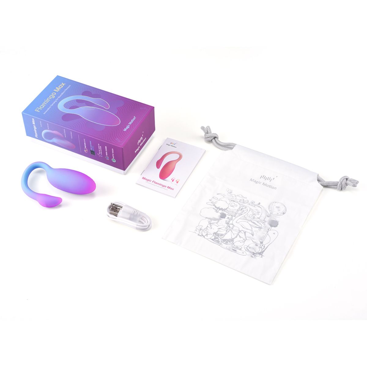 Magic Motion - Magic Flamingo Max Vibrations-Ei - Blau