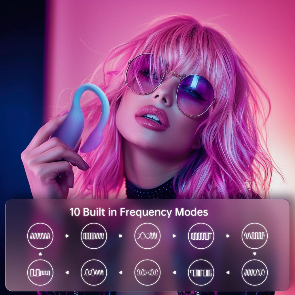 Magic Motion - Magic Flamingo Max Vibrations-Ei - Blau