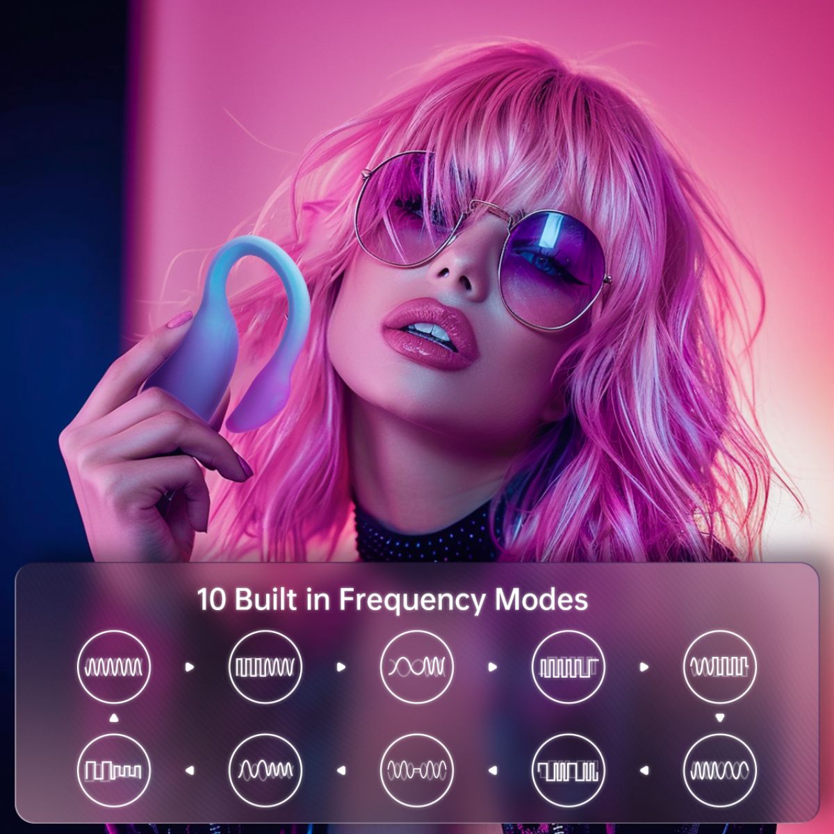 Magic Motion - Magic Flamingo Max Vibrations-Ei - Blau