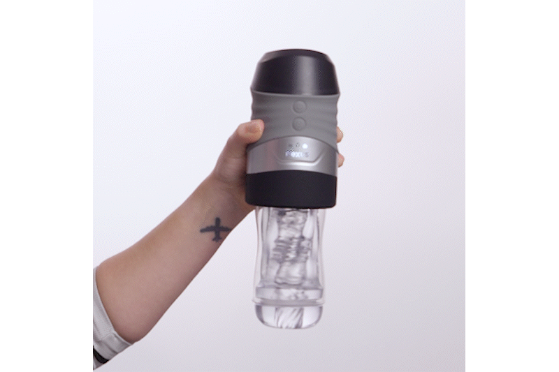 Nexus – Alpha Surge Masturbator mit Rotation & Saugfunktion – Schwarz