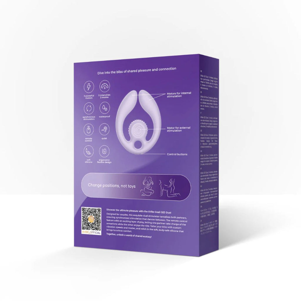 SVibe - GIZI Duo Couples Stimulator - Lila
