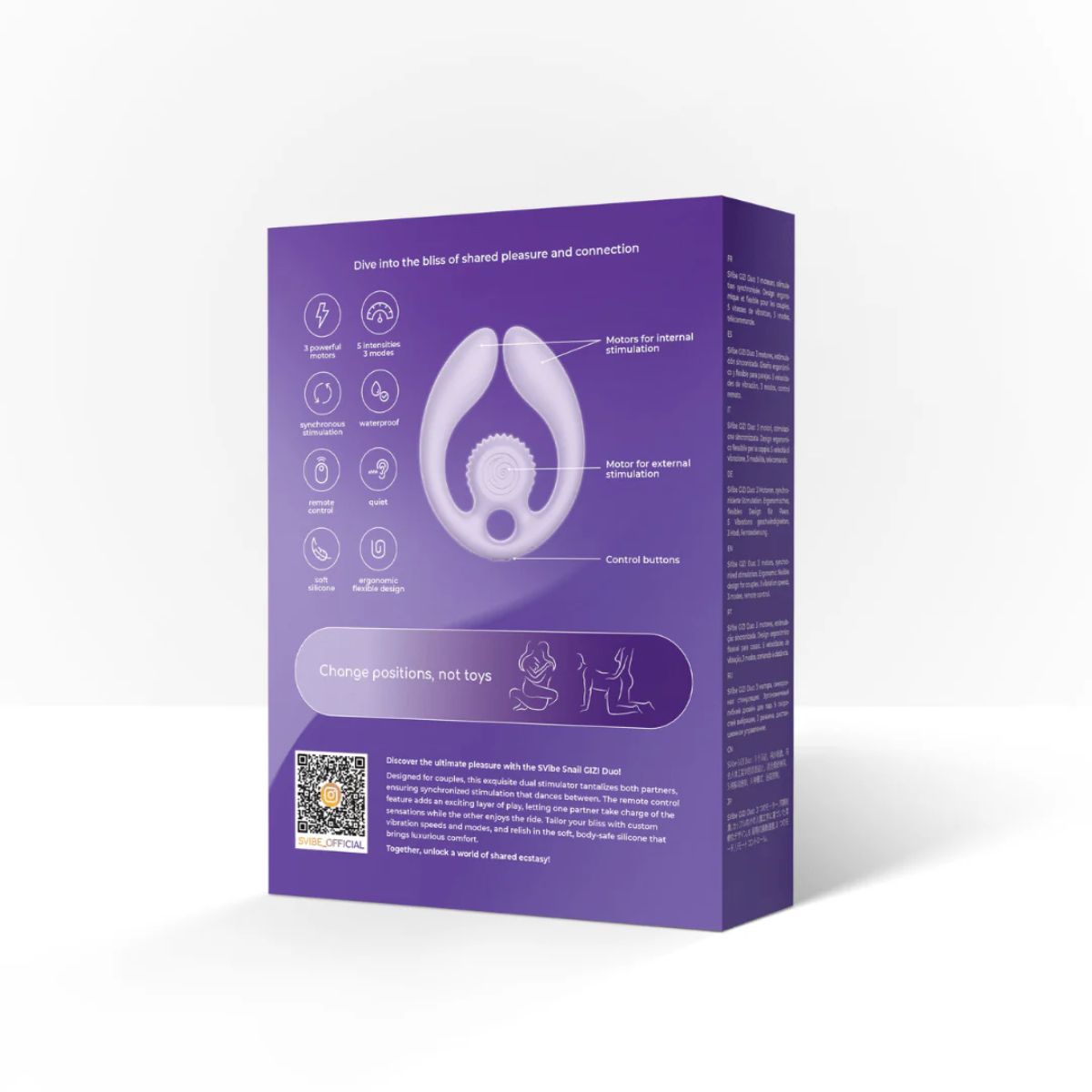 SVibe - GIZI Duo Couples Stimulator - Lila