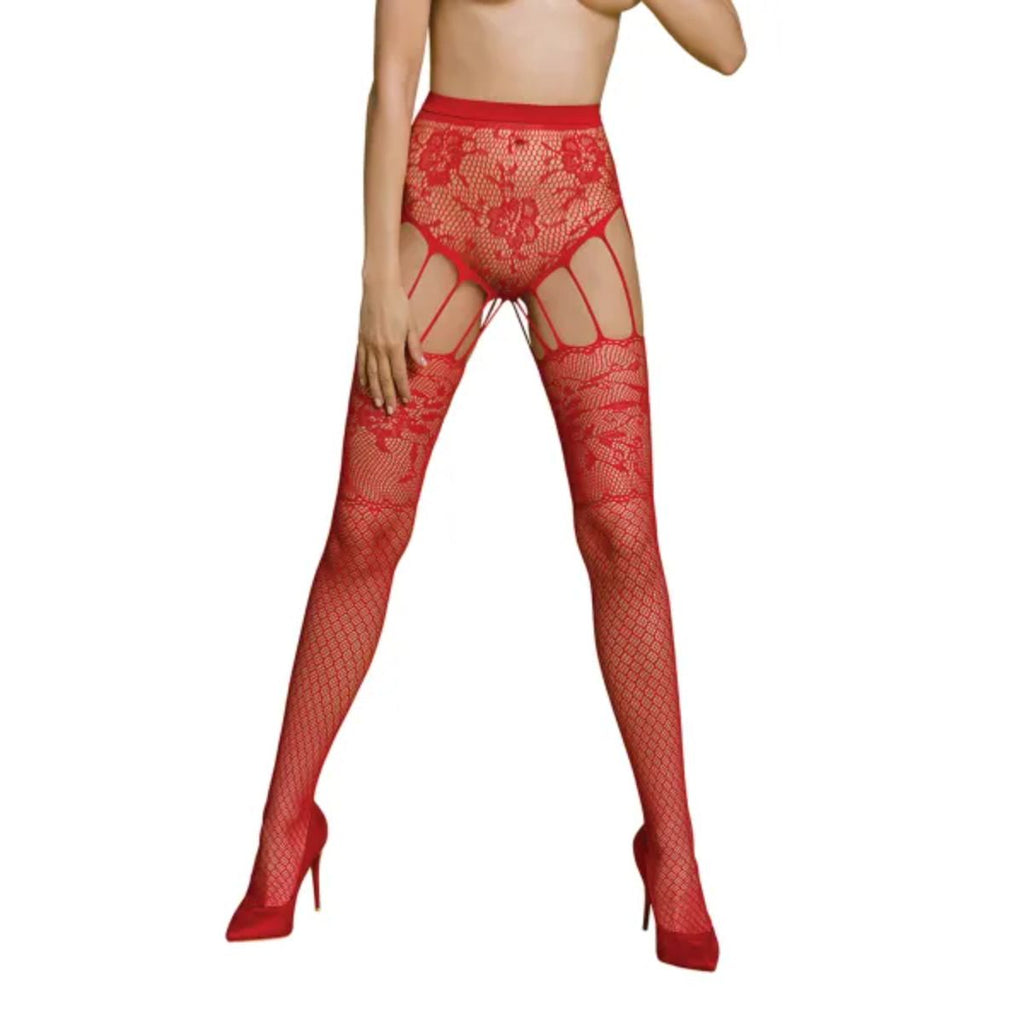 Passion ECO - S004 Bodystocking - Schwarz
