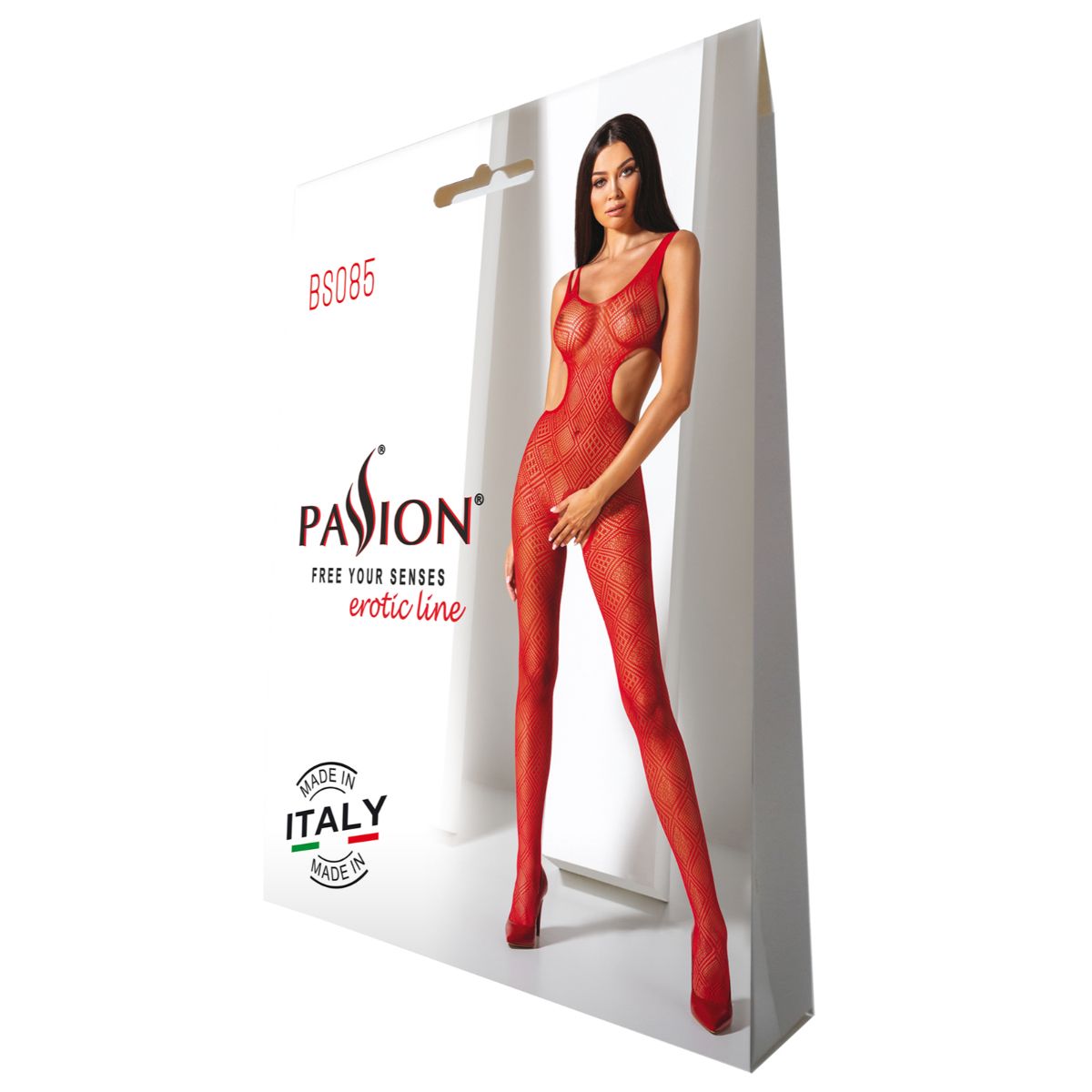 Passion - BS085 Catsuit - Schwarz