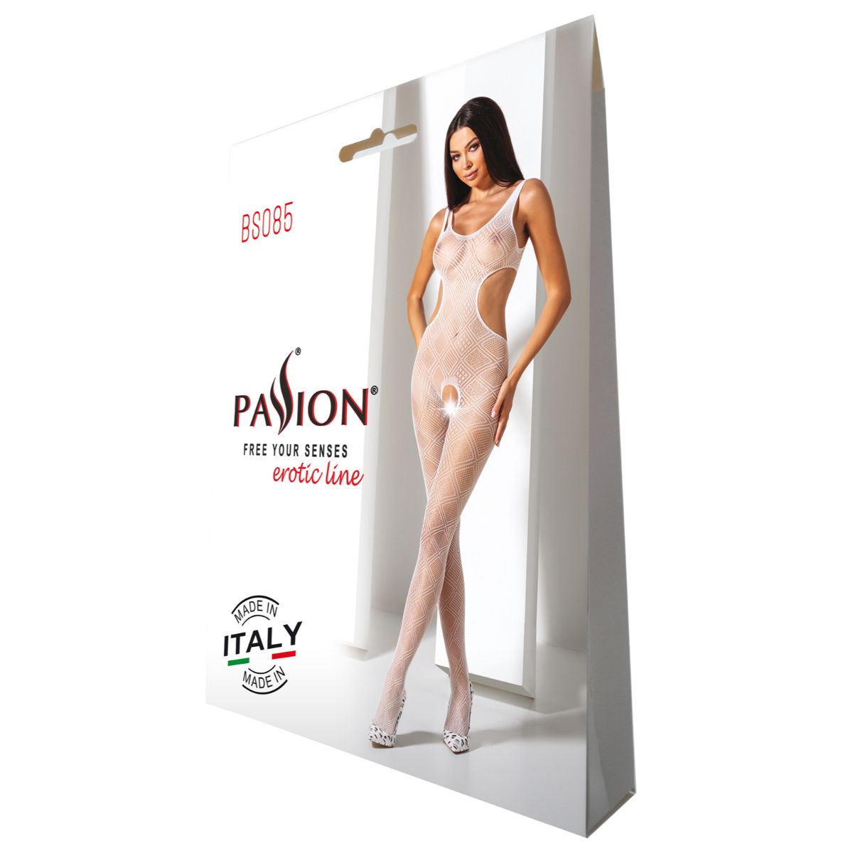 Passion - BS085 Catsuit - Schwarz