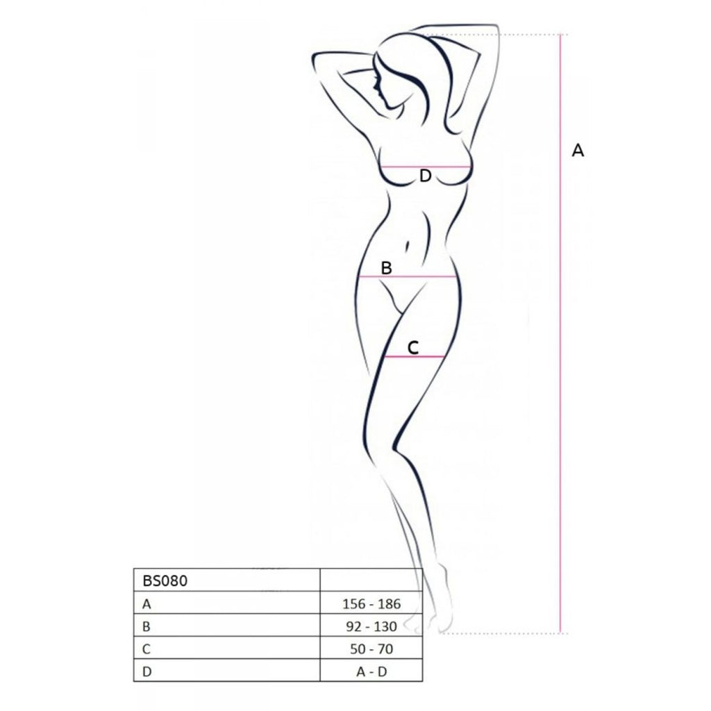 Passion - BS080 Catsuit - Schwarz