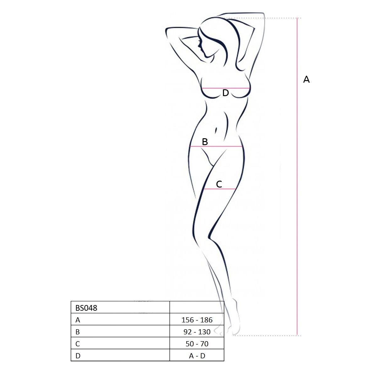 Passion - BS048 Catsuit - Schwarz