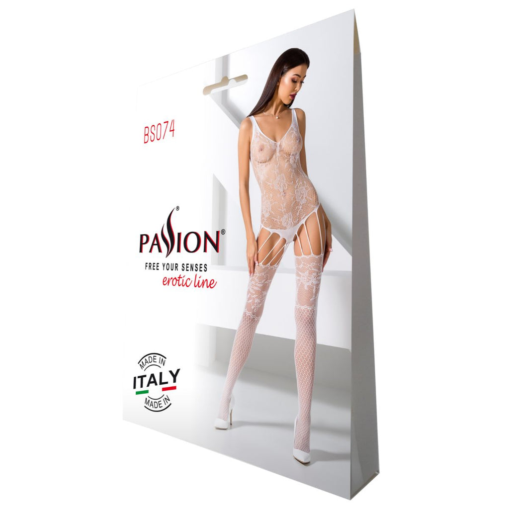 Passion - BS074 Catsuit - Weiss